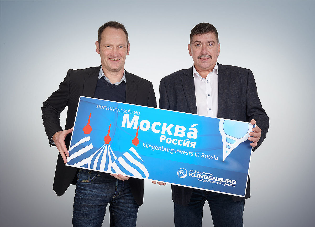 CEO Thomas Hartkämper with Eugen Kogans, General Director of the new Moscow office CEO Thomas Hartkämper with Eugen Kogans, General Director of the new Moscow office